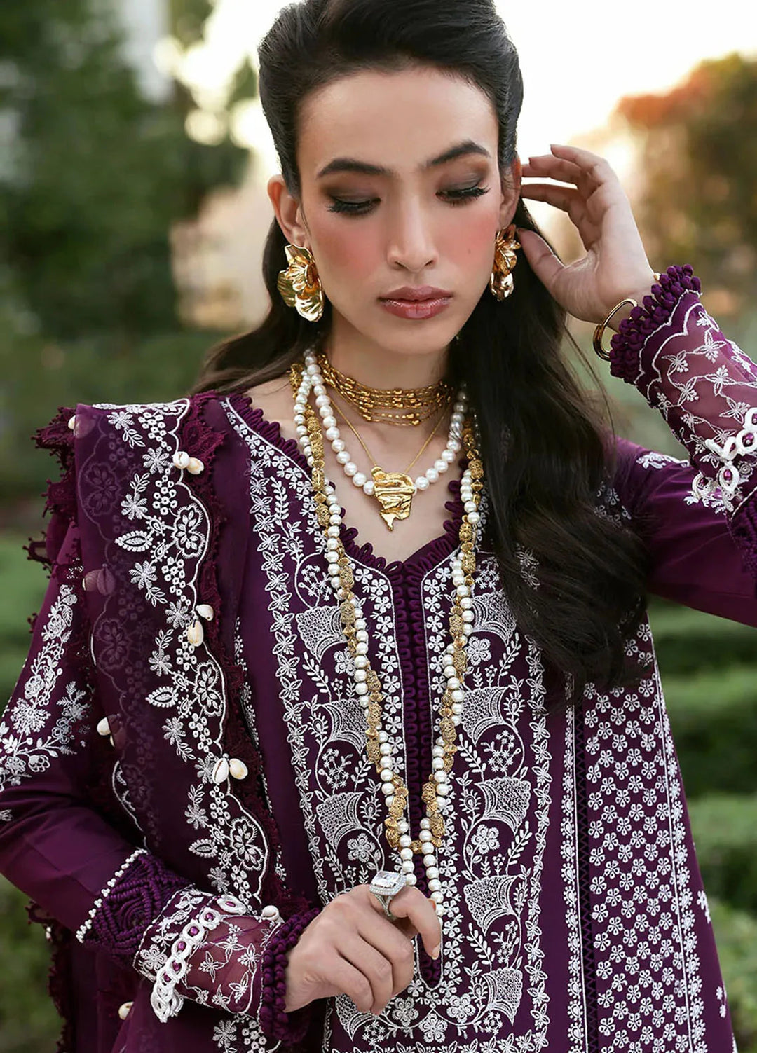Kalani by Republic Womenswear Embroidered Lawn Suits Unstitched 3 Piece RW25KL RP-D3A Elara - Summer Collection