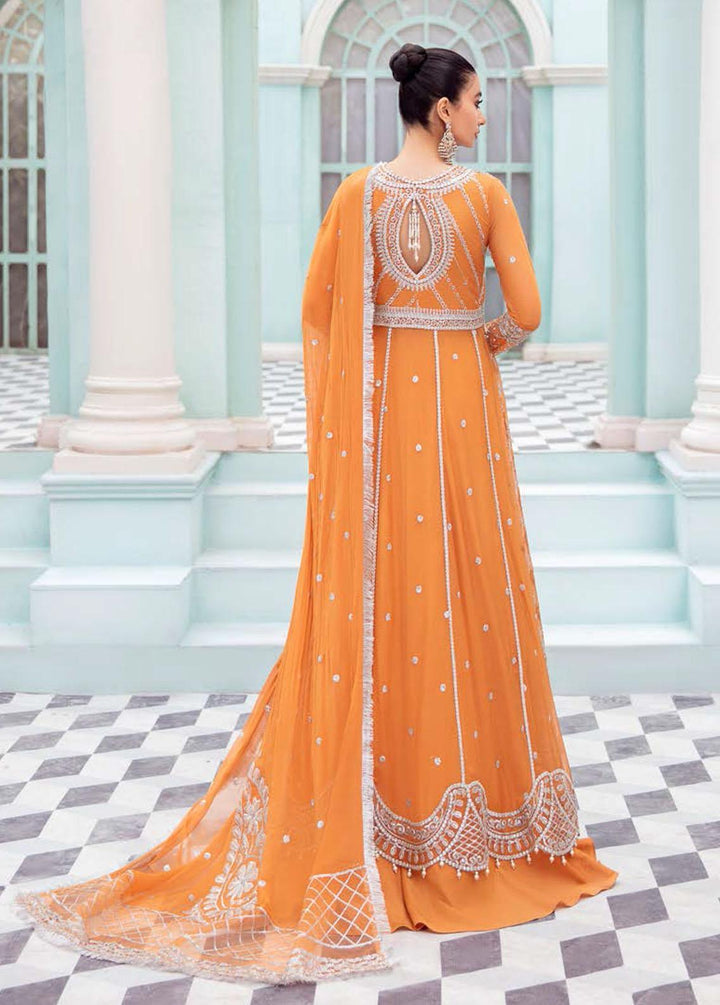 Kalidaar By Roheenaz Embroidered Chiffon Suits Unstitched 3 Piece RO22K RCH-22-02 - Luxury Collection