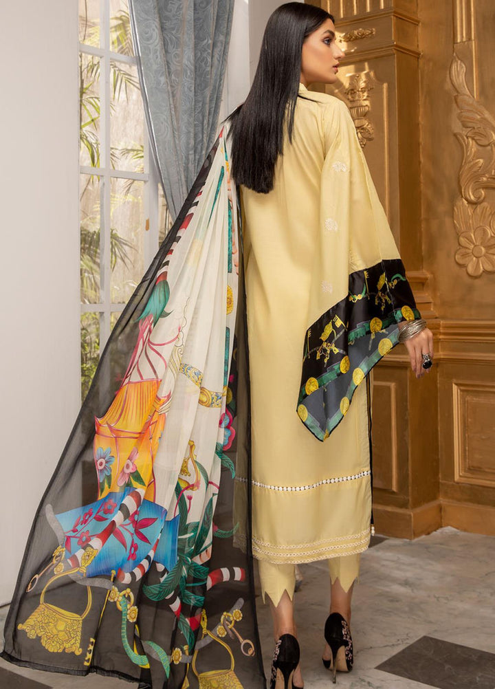 Kalyan by ZS Textiles Embroidered Chikankari Suits Unstitched 3 Piece ZS21KC-5 D-01 - Summer Collection