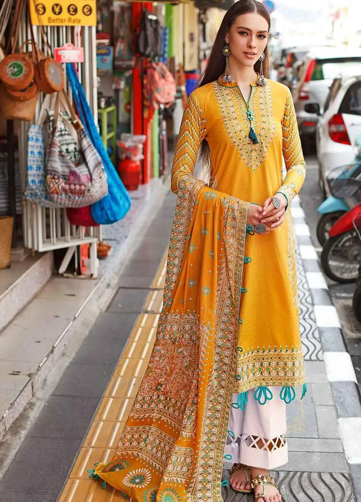 Kantha By Gul Ahmed Printed Lawn Suits Unstitched 3 Piece DN-22062 B - Summer Collection