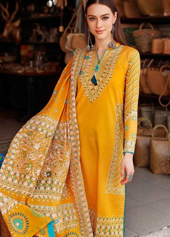 Kantha By Gul Ahmed Printed Lawn Suits Unstitched 3 Piece DN-22062 B - Summer Collection