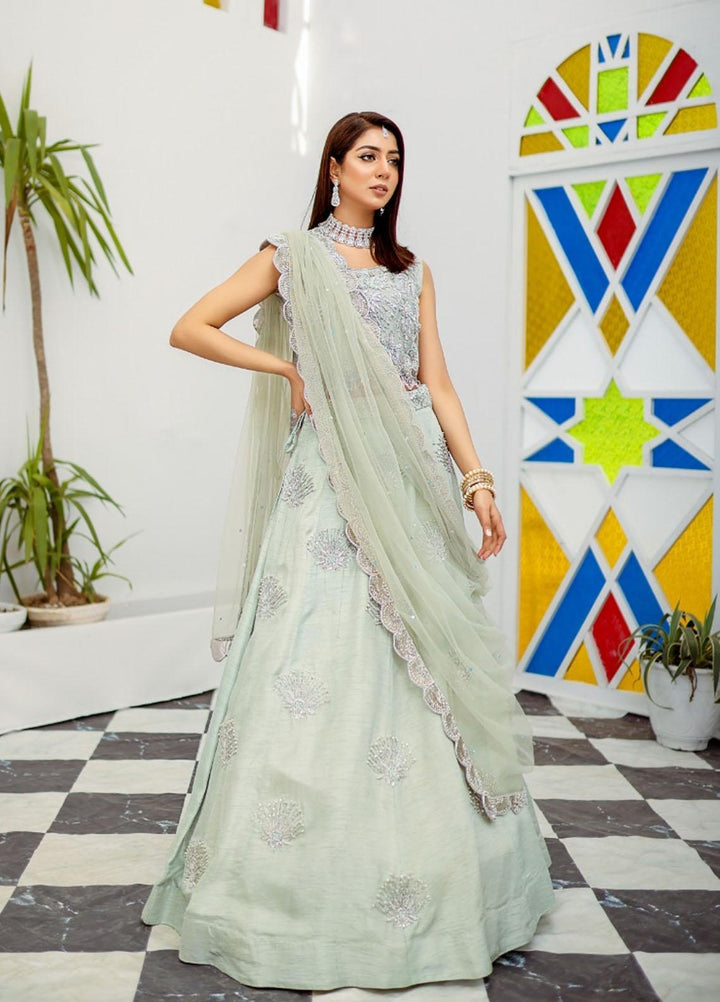Kausar Attire Ready to Wear  Raw Silk 3 Piece Dress MA22IMP OPAL