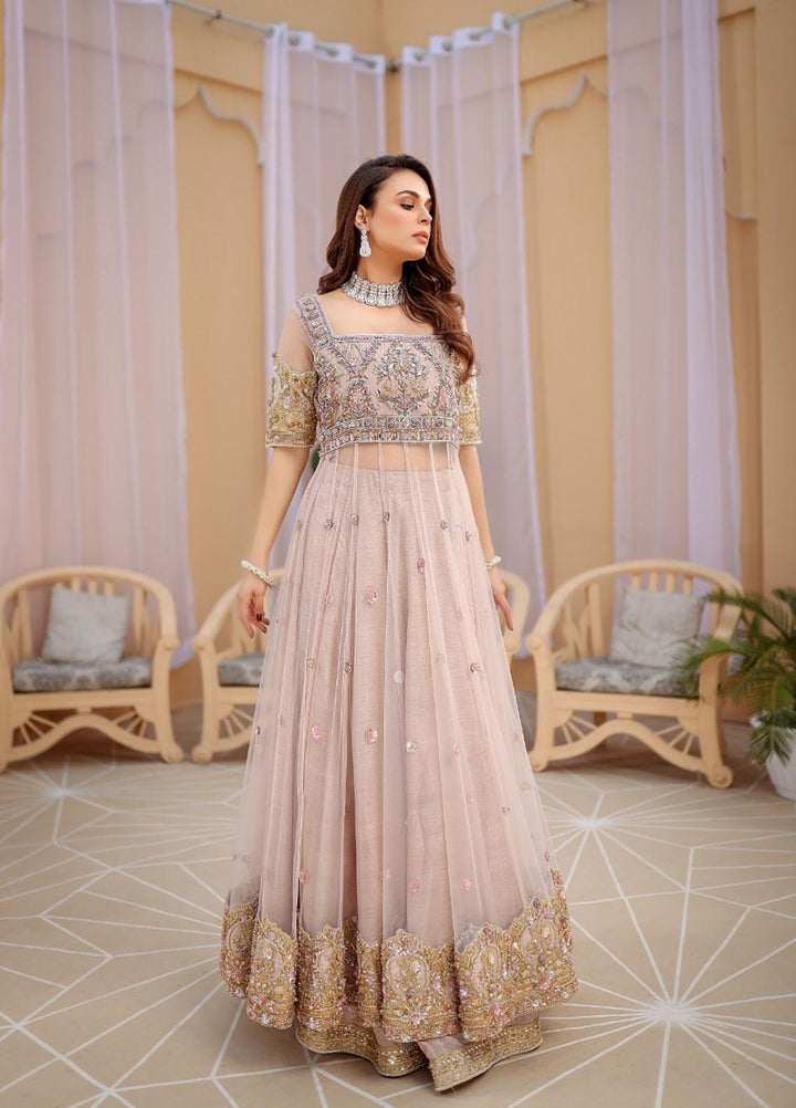 Kausar Attire Ready to Wear  Net 3 Piece Dress MA22IMP RUBY