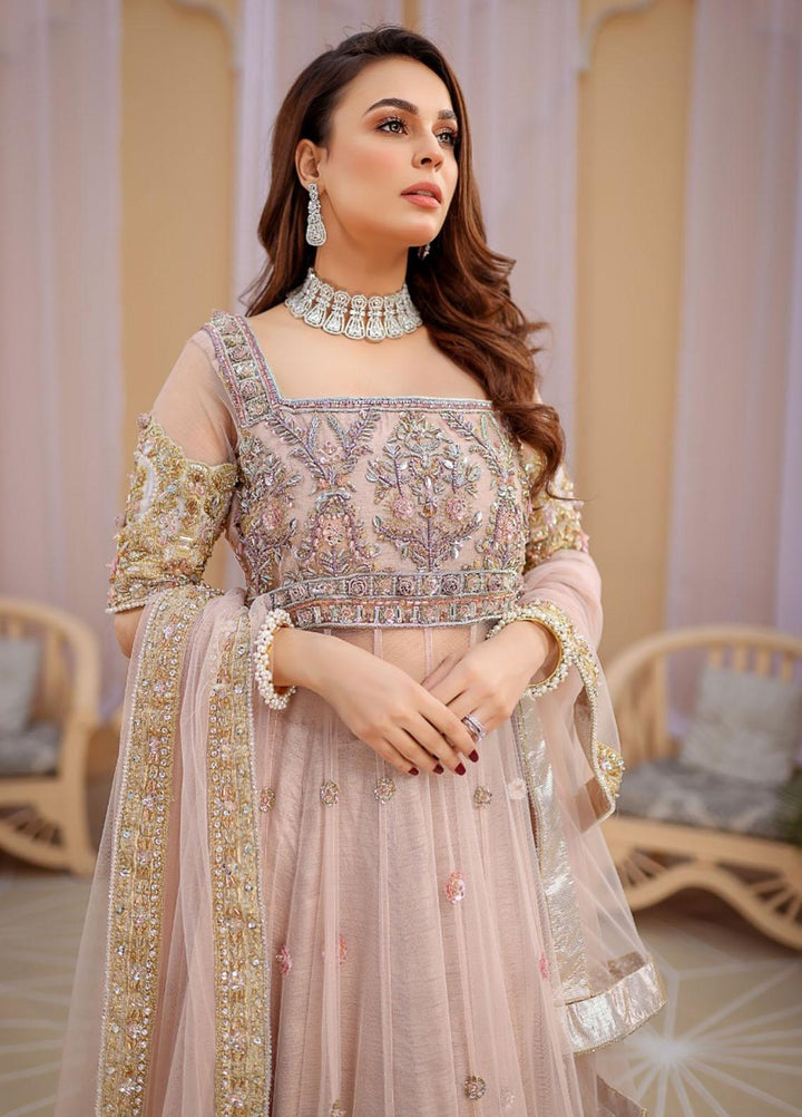 Kausar Attire Ready to Wear  Net 3 Piece Dress MA22IMP RUBY