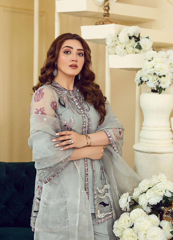 Kausar Attire Luxury Pret  Organza 4 Piece Dress KA22TM AURANGZEB