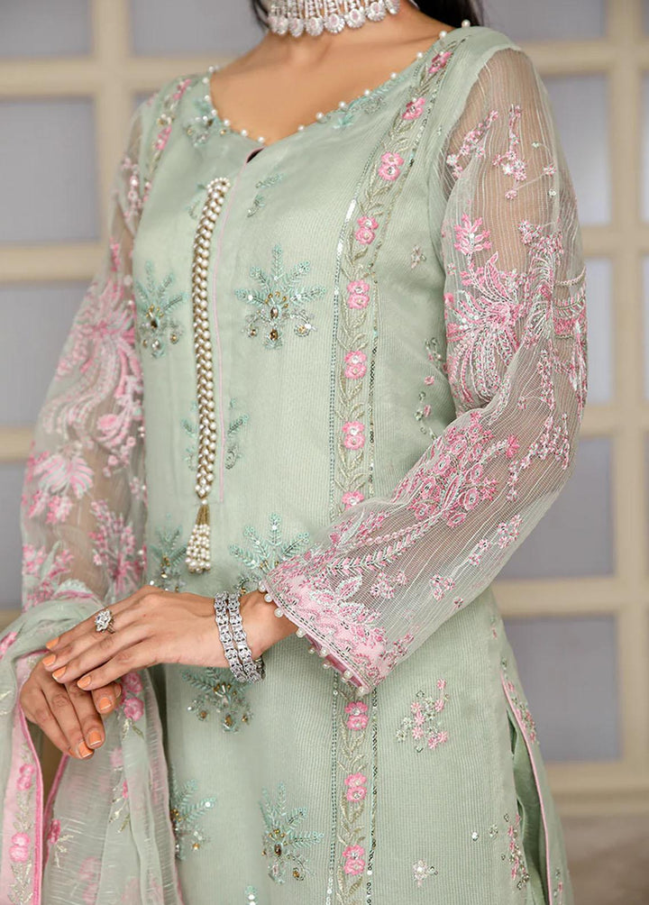 Kaynaat By Laveen Embroidered Organza Suits Unstitched 3 Piece LV22-K3 SAGAR - Luxury Collection