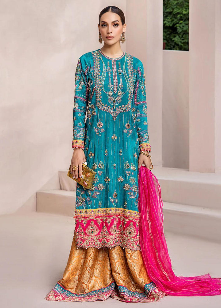 Malook By Shazia Ovais Pret Formal Silk 3 Piece Suit MWE-007 Zeenia