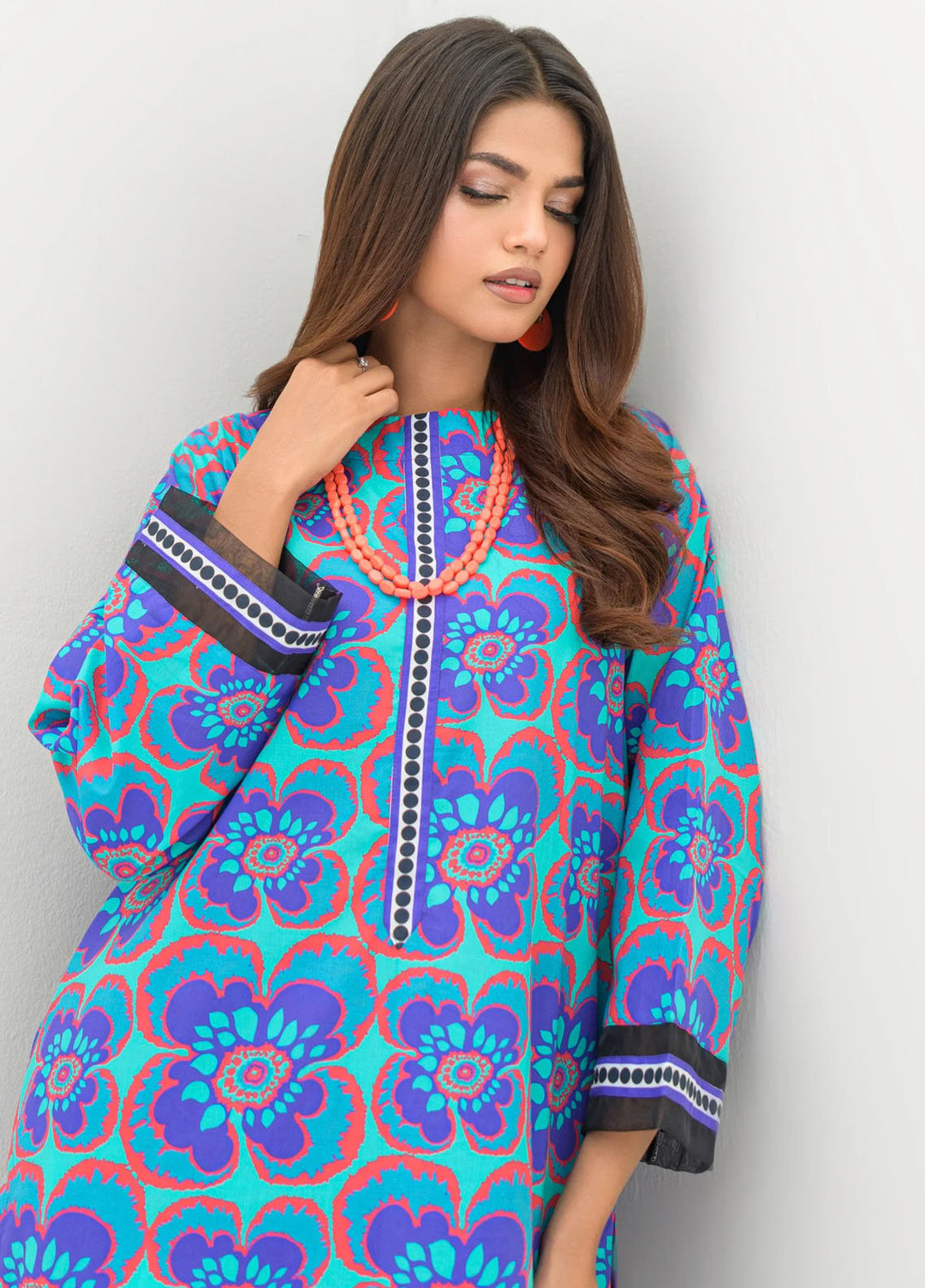 Kesori Pret Printed Cambric Cotton 2 Piece VIOLA