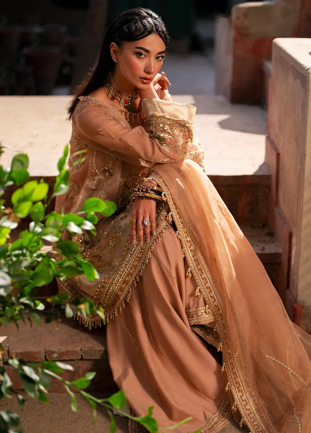 Khatoon By Eleshia Embroidered Cotton Net Suit Unstitched 3 Piece ELS24K Rawza - Luxury Collection