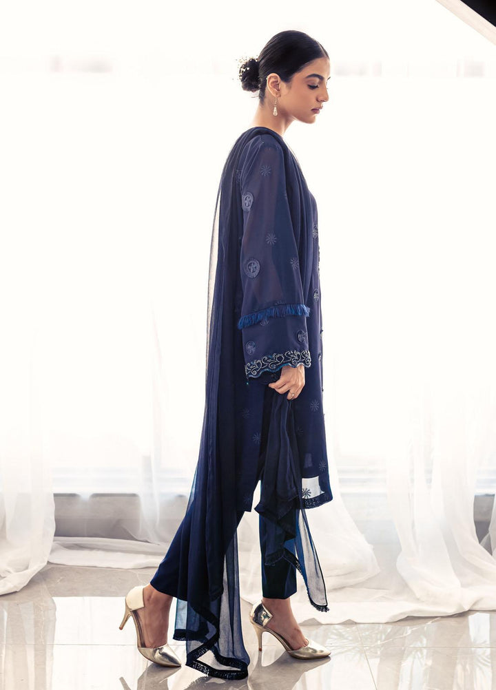 Arz  Chiffon Pret 3 Piece Sapphire