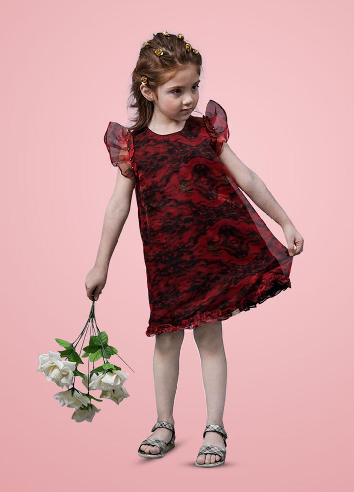 Kids Polo Organza Fancy Frocks for Girls -  GWSK20213