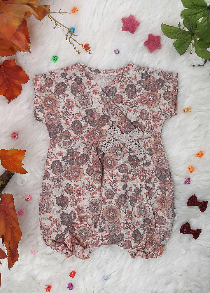 Sanaulla Exclusive Range Cotton  Rompers for Kids -  1866 Orange