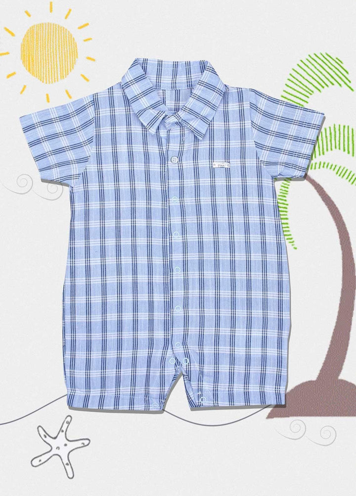 Sanaulla Exclusive Range Cotton  Kids Rompers -  221063 Blue