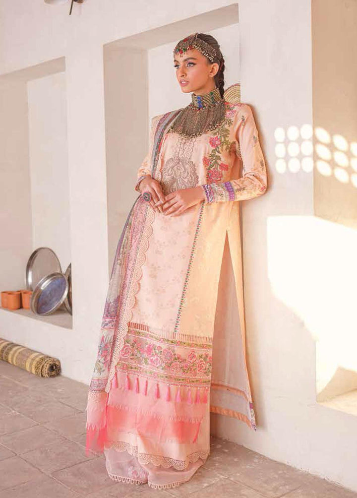 Kinaar by Shiza Hassan Embroidered Lawn Suits Unstitched 3 Piece SH23K SHZ-02 Gazal - Summer Collection