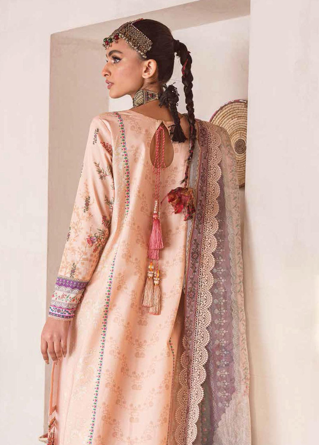 Kinaar by Shiza Hassan Embroidered Lawn Suits Unstitched 3 Piece SH23K SHZ-02 Gazal - Summer Collection