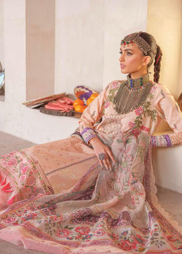 Kinaar by Shiza Hassan Embroidered Lawn Suits Unstitched 3 Piece SH23K SHZ-02 Gazal - Summer Collection