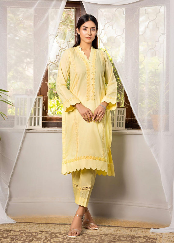 Kloth Casual Pret  Cotton 2 Piece Dress KT22SD HONEY SUCKLE