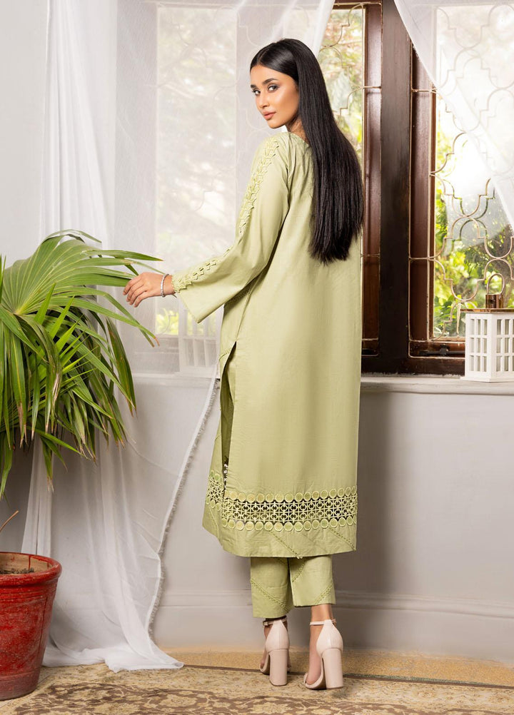 Kloth Casual Pret  Cotton 2 Piece Dress KT22SD STONE GREEN