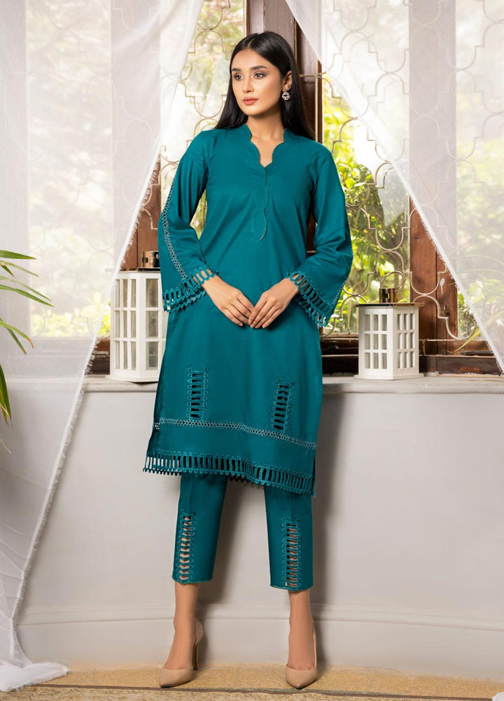 Kloth Casual Pret  Cotton 2 Piece Dress KT22SD COBALT