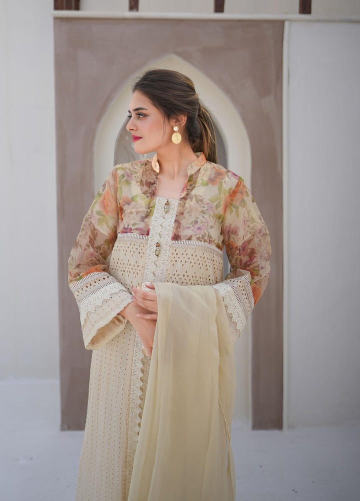Knot Pret  Chikankari 4 Piece Suit K1003 Sun Flower