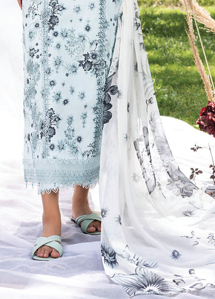 Koel by Humdum Chikankari Lawn Suits Unstitched 3 Piece HD25KC D-03 - Summer Collection