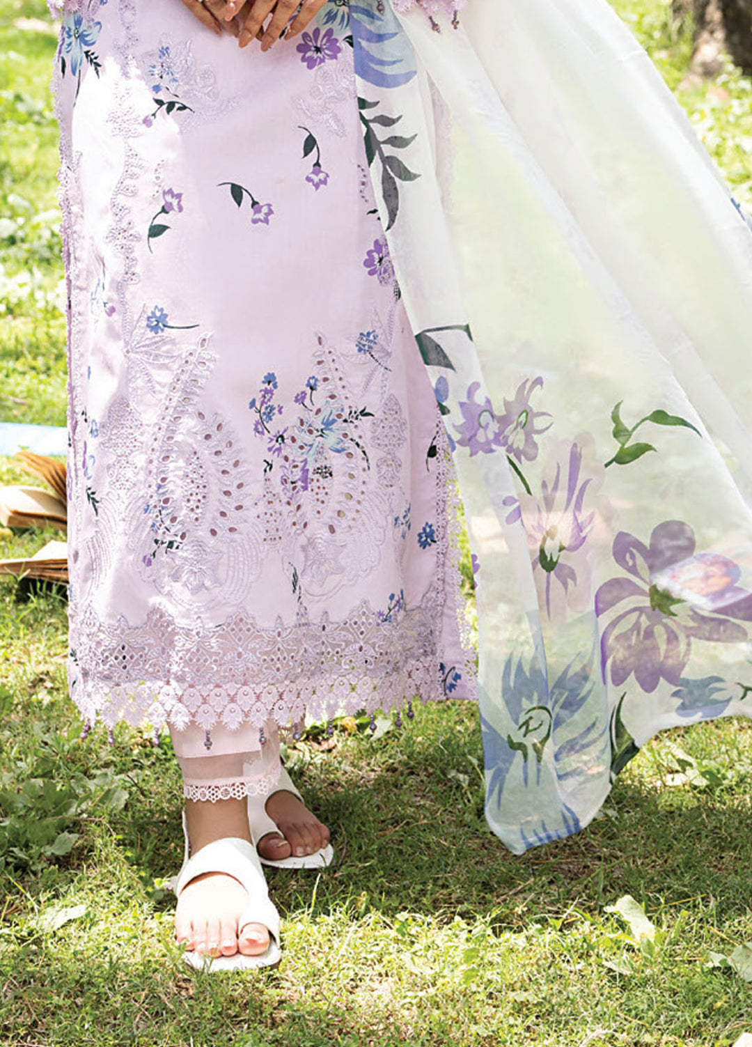 Koel by Humdum Chikankari Lawn Suits Unstitched 3 Piece HD25KC D-05 - Summer Collection