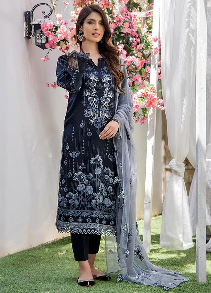 Koel By Humdum Embroidered Lawn Suits Unstitched 3 Piece HD23KL D-07 - Summer Collection