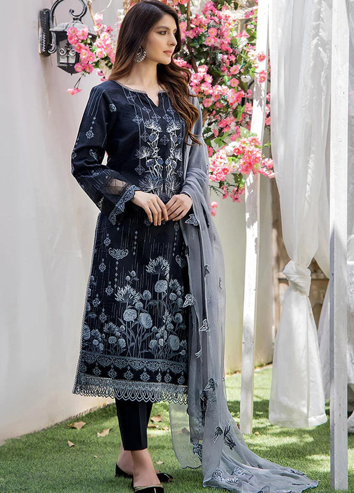 Koel By Humdum Embroidered Lawn Suits Unstitched 3 Piece HD23KL D-07 - Summer Collection