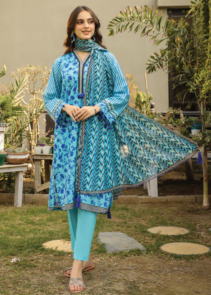 Komal Prints By Lakhany Printed Lawn Suits Unstitched 3 Piece LSM24KP LG-SR-0147-B - Summer Collection