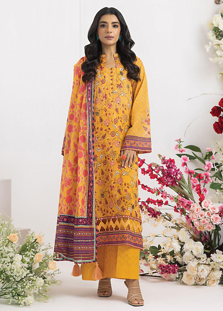 Komal Prints By Lakhany Printed Lawn Suits Unstitched 3 Piece LSM23KP-V2 LG-SR-0138-A - Summer Collection