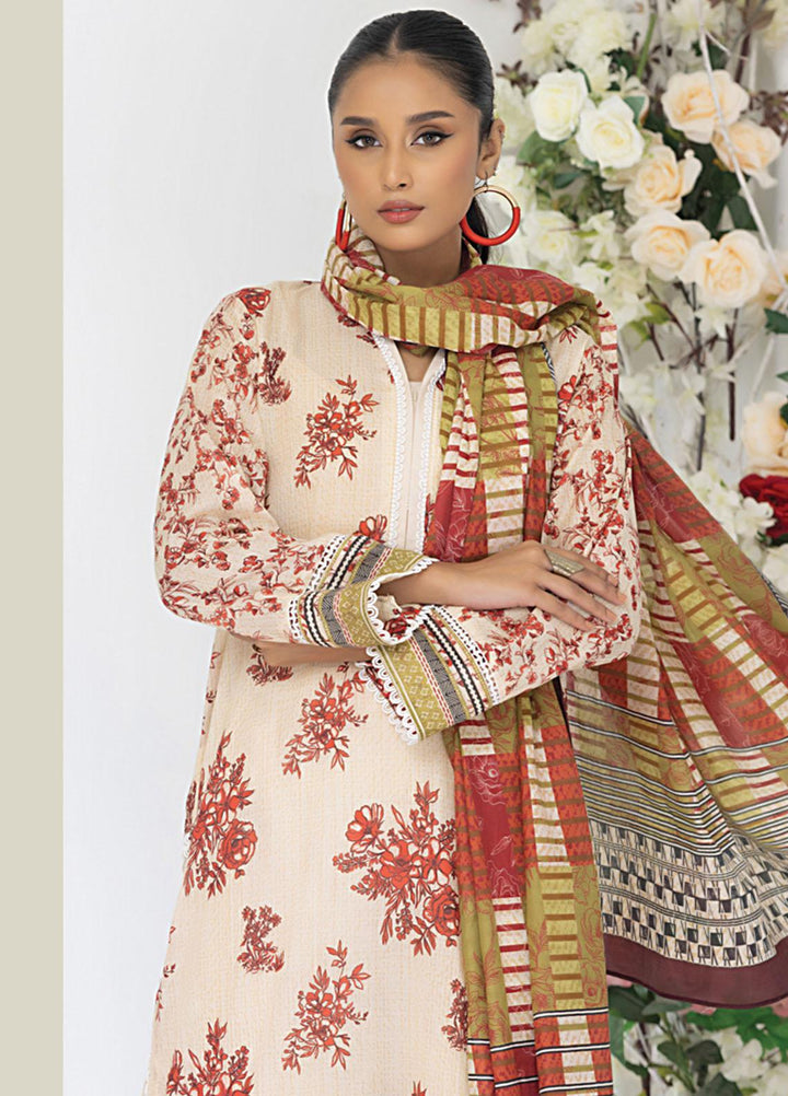 Komal Prints By Lakhany Printed Lawn Suits Unstitched 3 Piece LSM23KP-V2 LG-AM-0037-A - Summer Collection