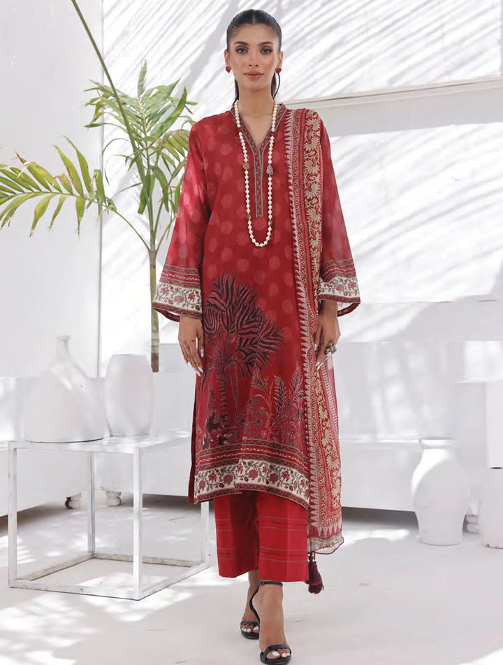 Komal Signature Prints By Lakhany Printed Lawn Suit Unstitched 3 Piece LSM24KS LG-MM-0106 - Summer Collection