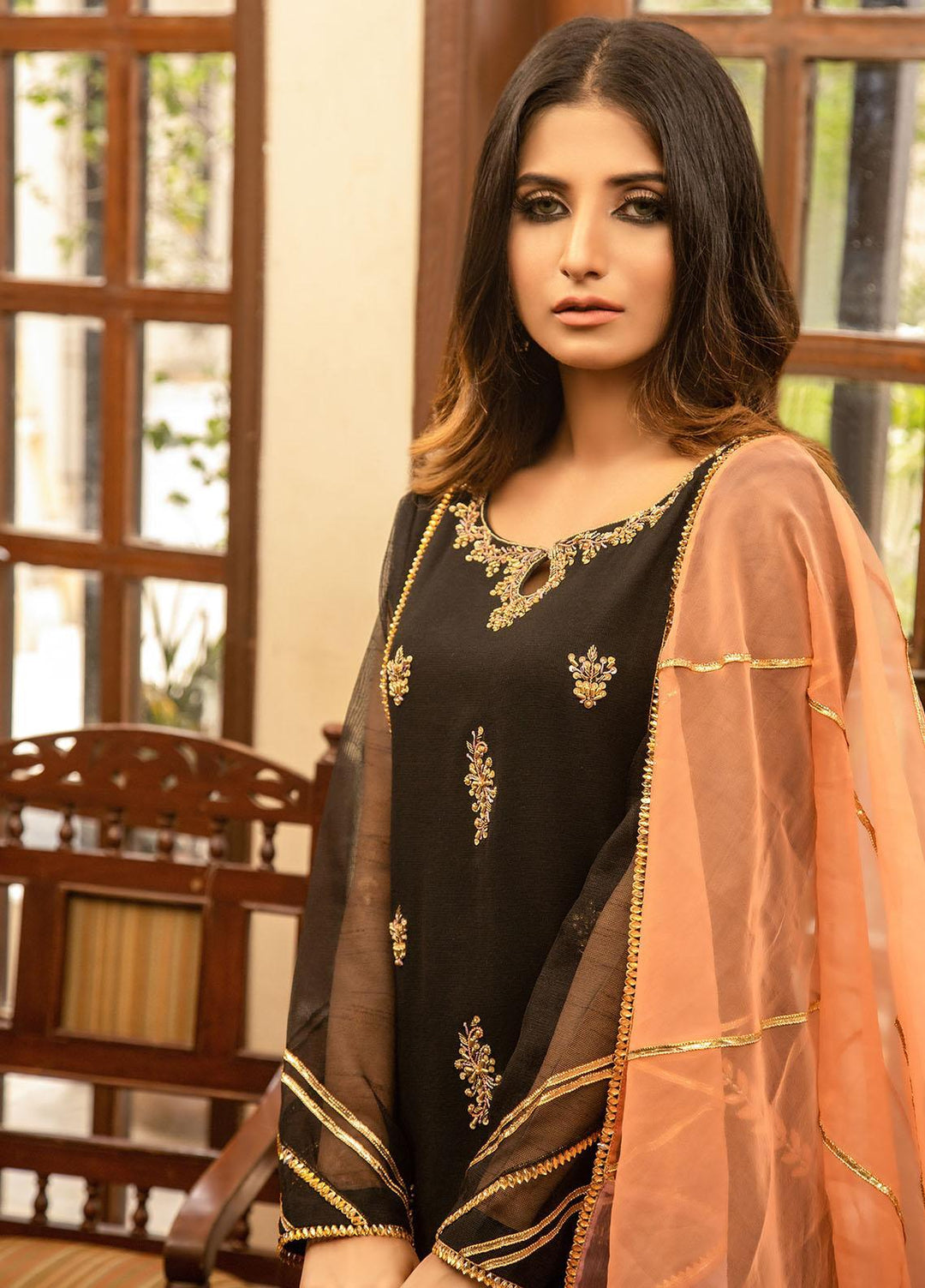 Kaara Pret Luxury Khaadi Net 3 Piece KA21P KR642 Mysie