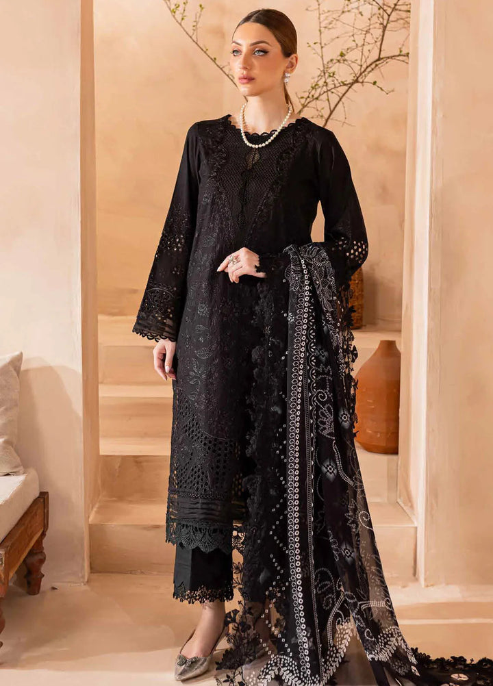 Koyal by Nureh Chikankari Lawn Suit Unstitched 3 Piece NU24K NE-95 - Summer Collection