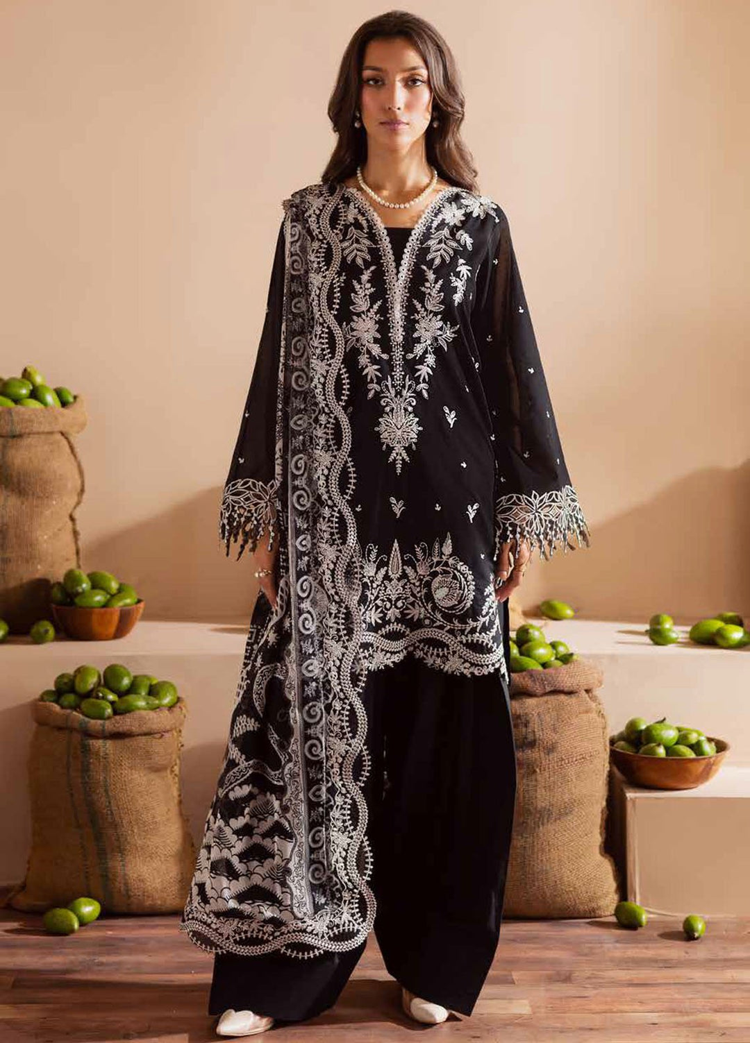 Koyal by Nureh Embroidered Lawn Suits Unstitched 3 Piece NU25KL NE-163 - Summer Collection