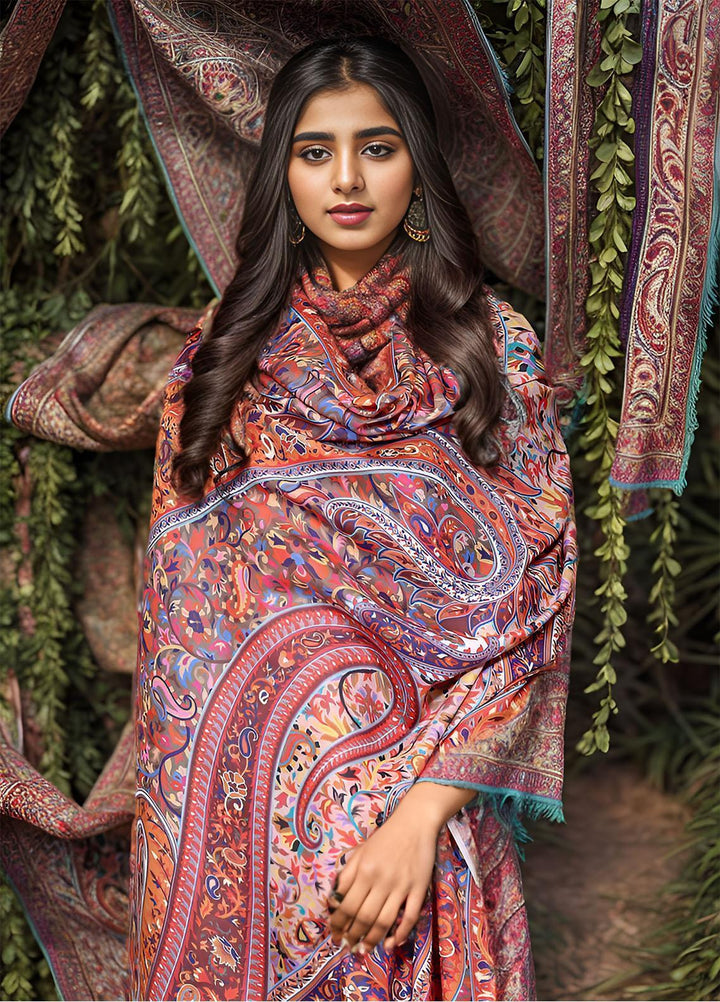 Sanaulla Exclusive Range  Pashmina  KPS 781 D-20 Multi 7 - Women Shawls