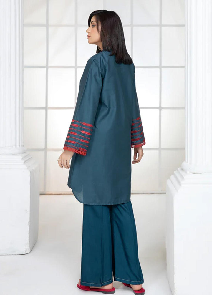 Kross Kulture Pret  Cambric Shirt KBID-22330 Teal