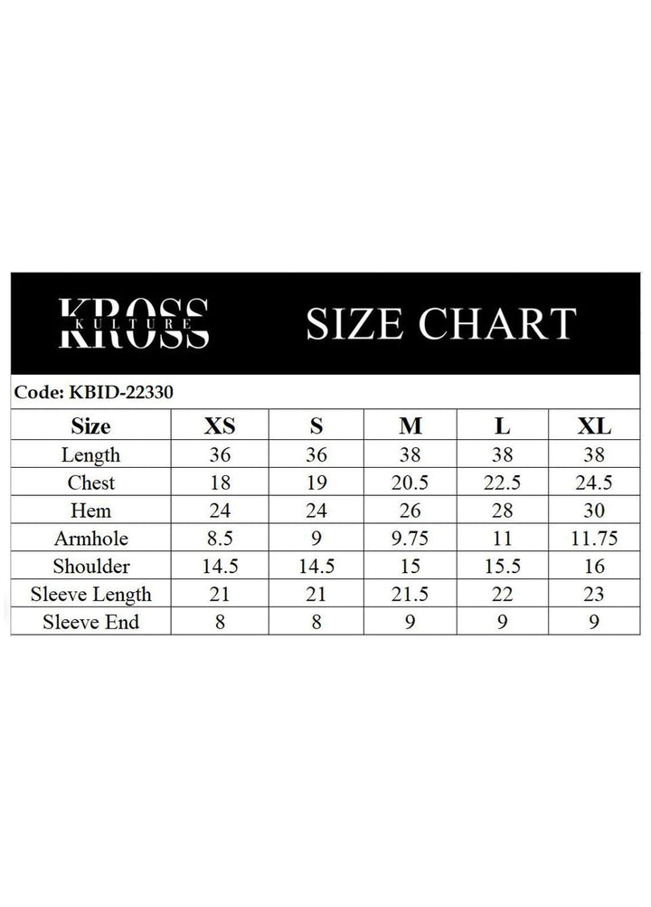 Kross Kulture Pret  Cambric Shirt KBID-22330 Teal