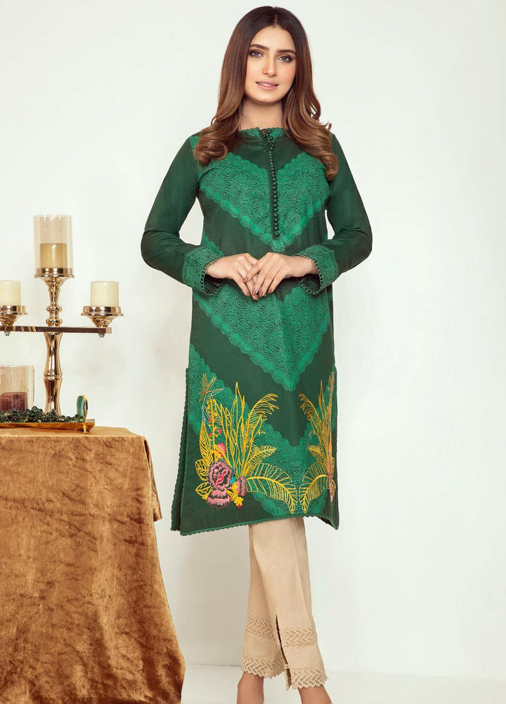 Kross Kulture Embroidered Cambric Stitched Kurtis KK21C KB-20745 DGR