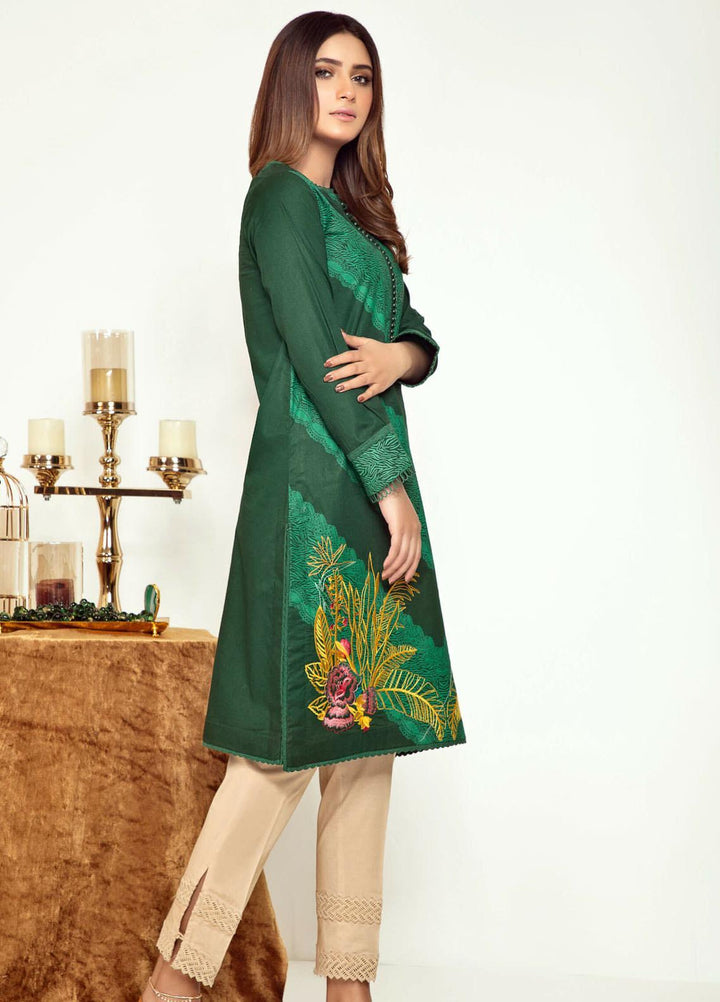 Kross Kulture Embroidered Cambric Stitched Kurtis KK21C KB-20745 DGR