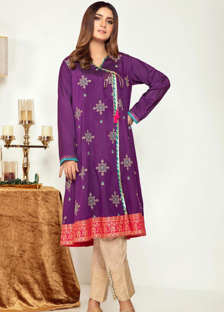 Kross Kulture Embroidered Cotton Silk Stitched Kurtis KK21C KK-20929 PER