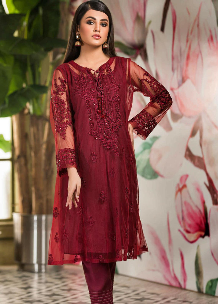 Kross Kulture Embroidered Net Stitched Kurtis KK21C KX-20511 MAR