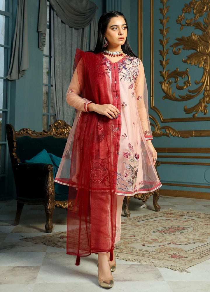 Kross Kulture Luxury Pret  Net 3 Piece Suit KLX-21545