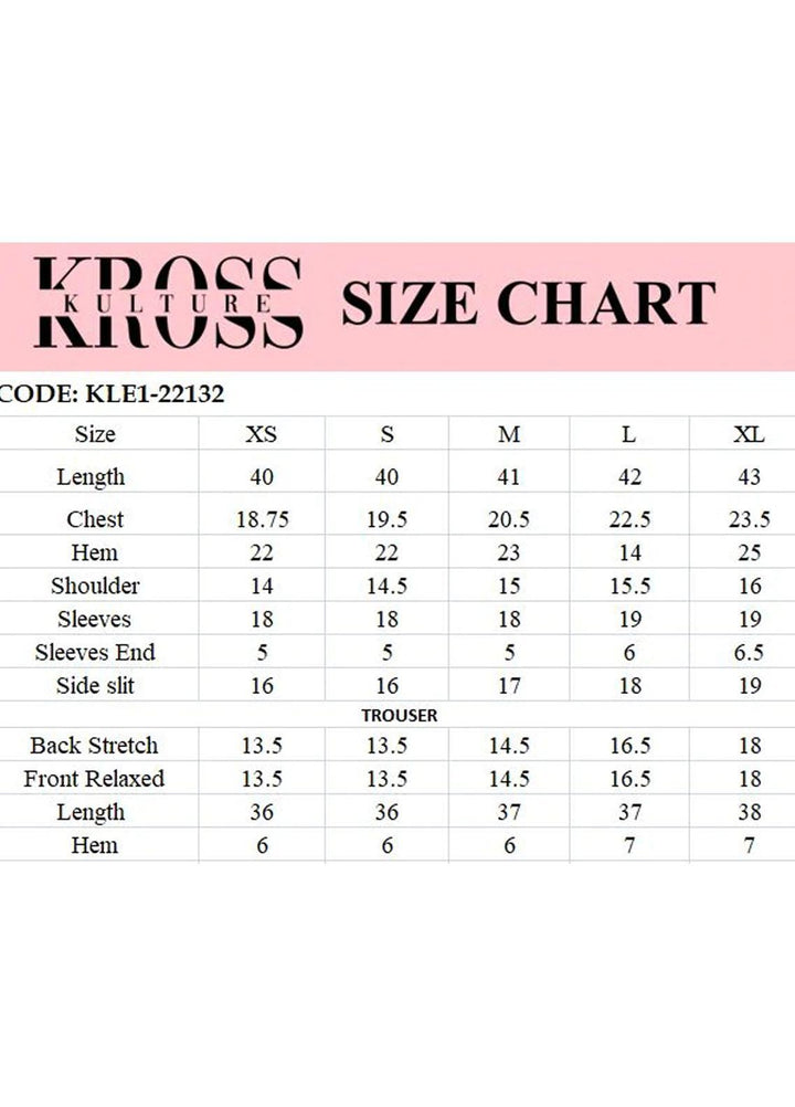 Kross Kulture Pret  Lawn 3 Piece KLX-22132 (Mom)