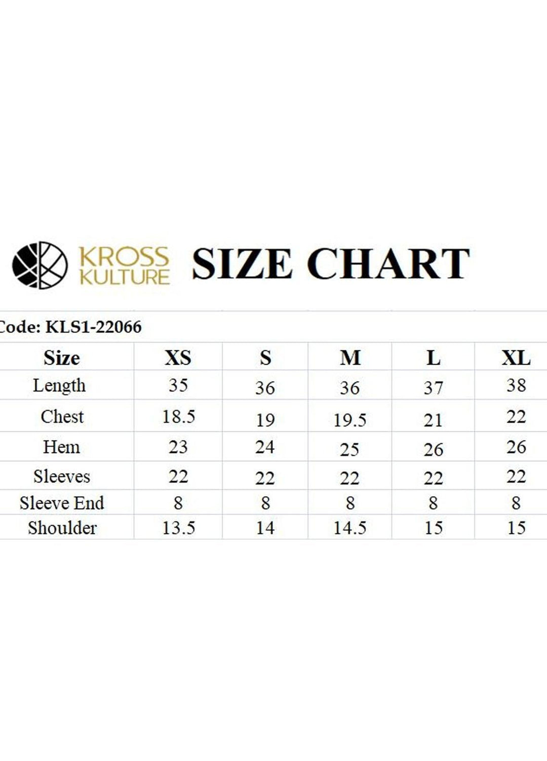 Kross Kulture Pret  Organza Shirt KLS1-22066