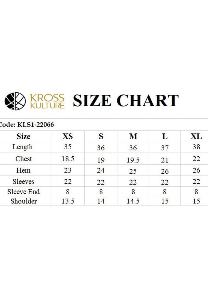 Kross Kulture Pret  Organza Shirt KLS1-22066