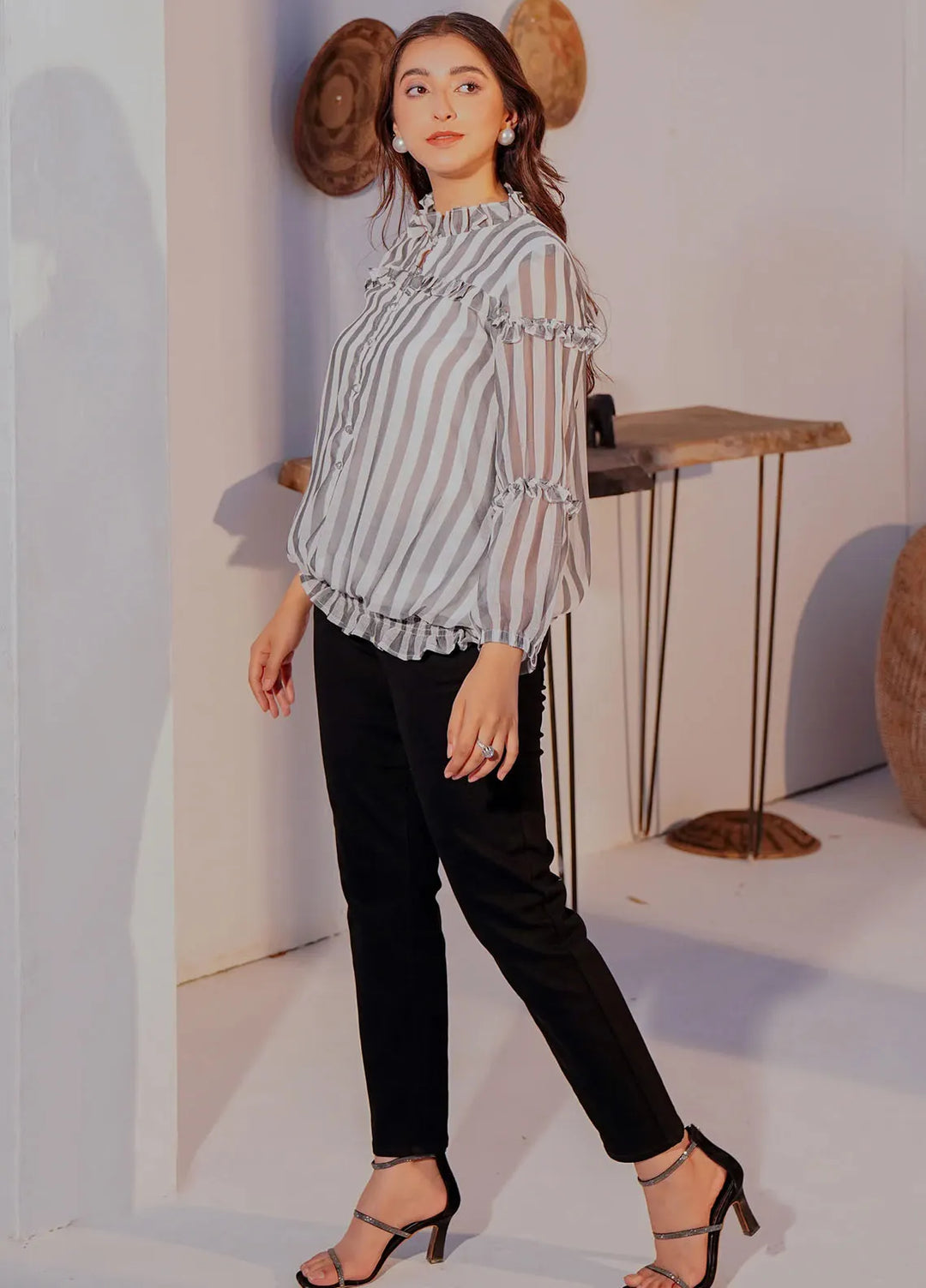 Kross Kulture Pret Casual Chiffon Kurti Grace KGL-01019