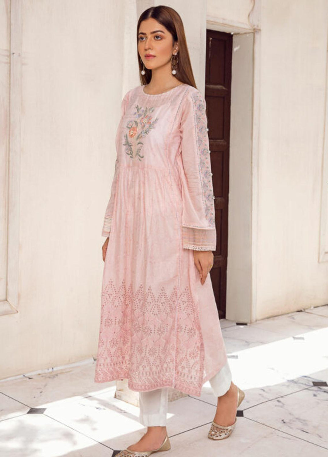 Kross Kulture Luxury Pret  Schiffli Shirt KX-21280 Pink