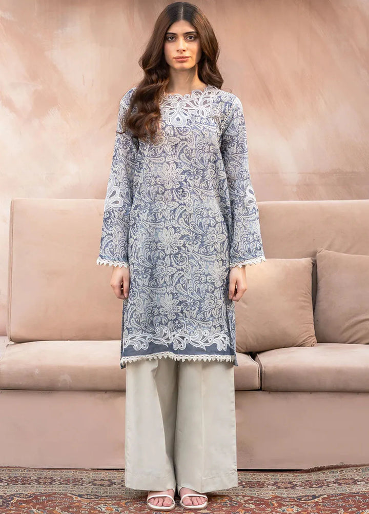 Kross Kulture Pret Embroidered Lawn 2 Piece Suit Blue Blossom KGL-00976