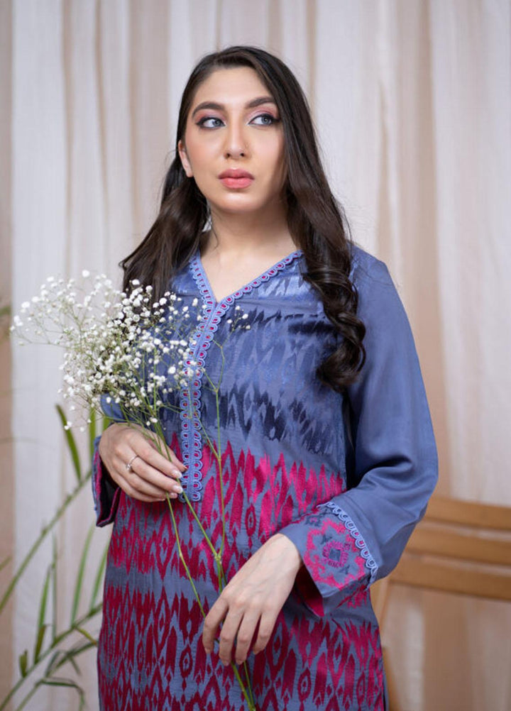 Kross Kulture Formal Pret Embroidered Viscose Shirt KE-21368